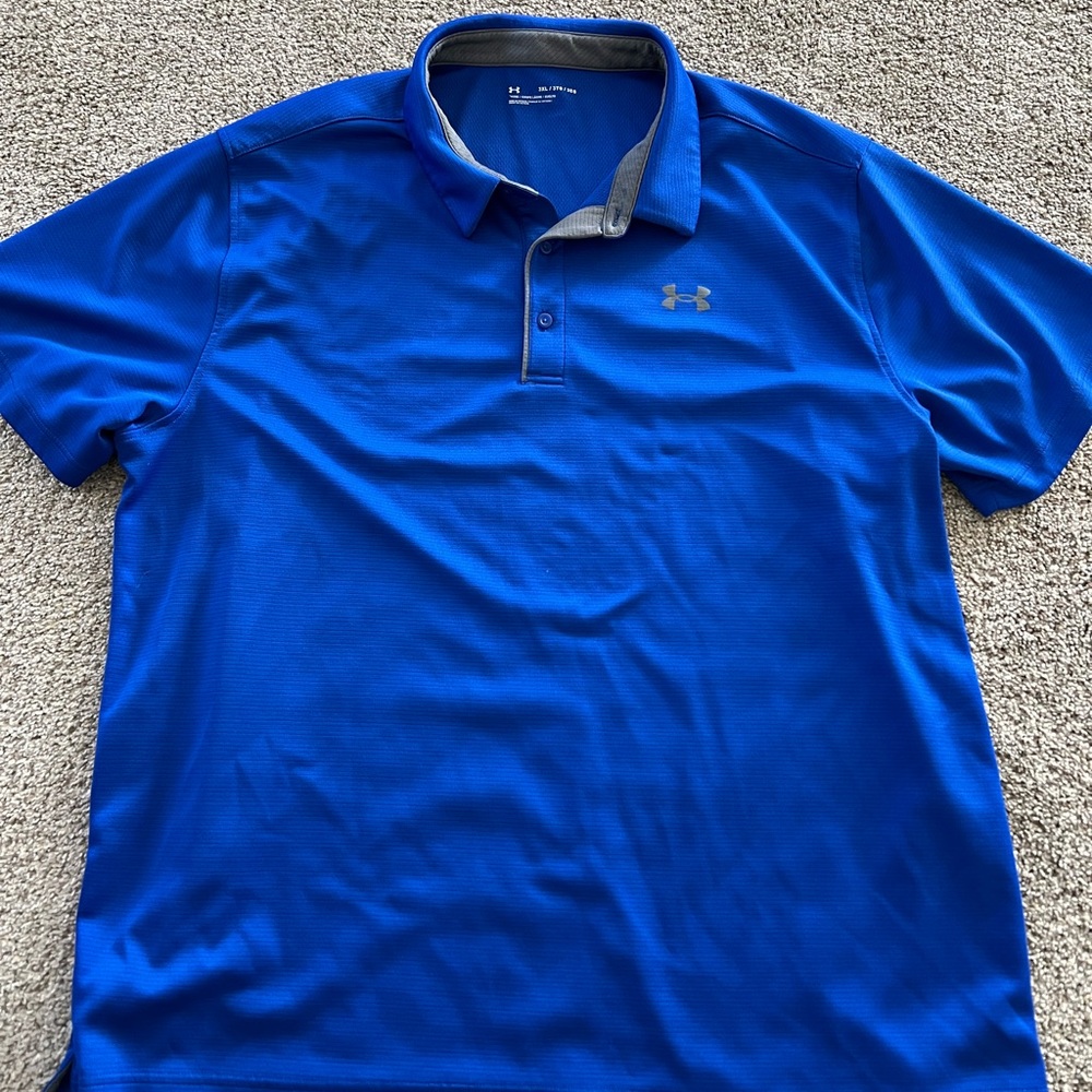 Under Armour Men's Vibrant Blue Polo Shirt